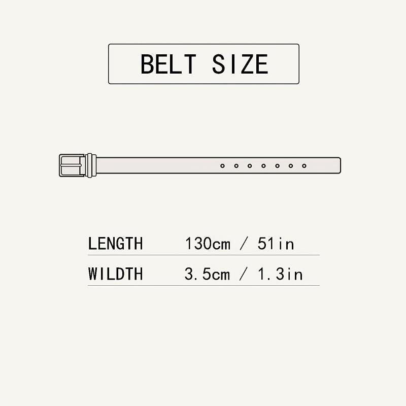 Men's Stitch Buckle Belt for Wedding Party