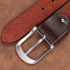 Men's Stitch Buckle Belt for Wedding Party