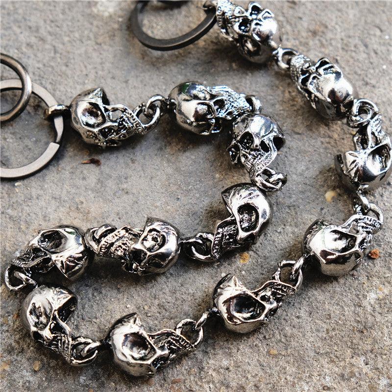 Skull Head Metal Pants Chain Men Hip Hop Waist Chain