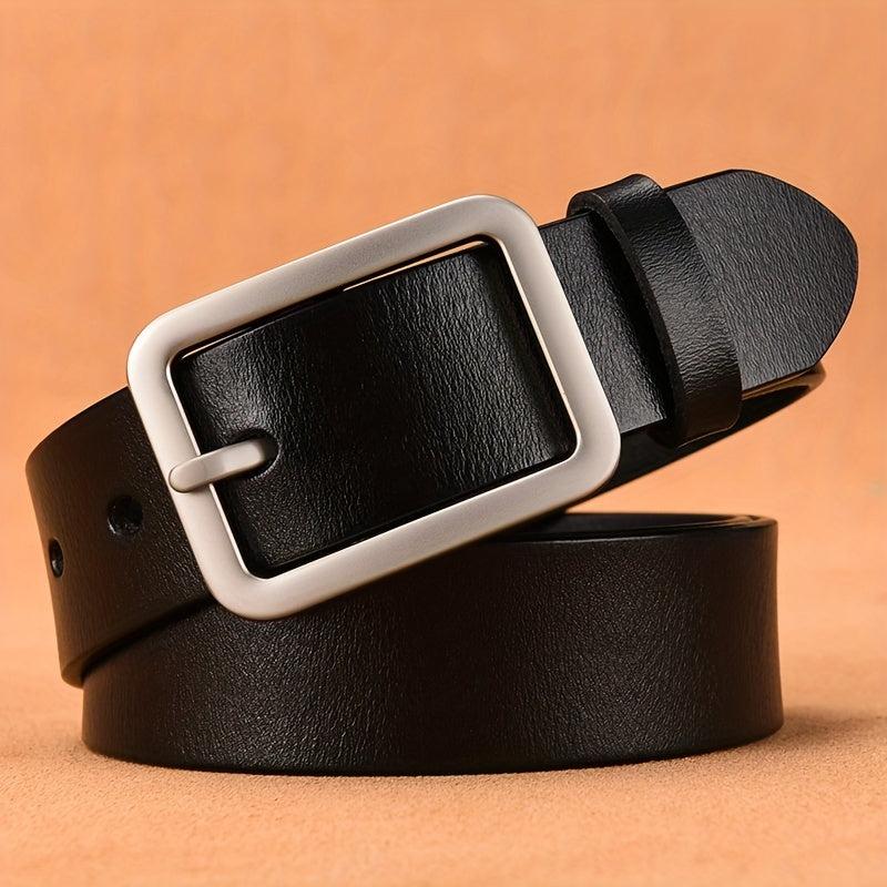 Men's Leather Belt Pin Buckle Casual Pants Belt