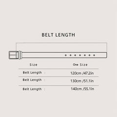 Men's Automatic PU Leather Business Belt