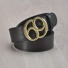 Leather Belt Smooth Buckle Men's Versatile 69 Belt
