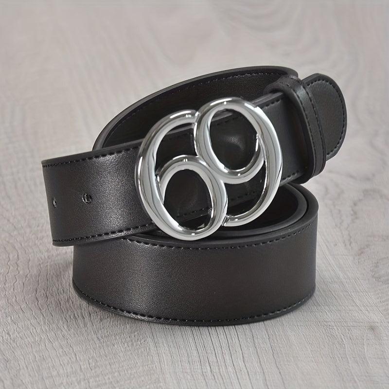 Leather Belt Smooth Buckle Men's Versatile 69 Belt