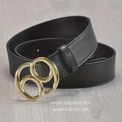 Leather Belt Smooth Buckle Men's Versatile 69 Belt