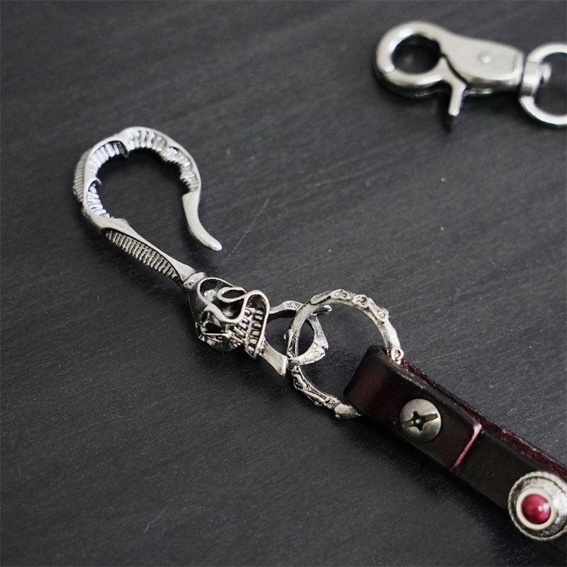 Metal Wallet Belt Chain Rock Punk Trousers Hipster Pant Keychain