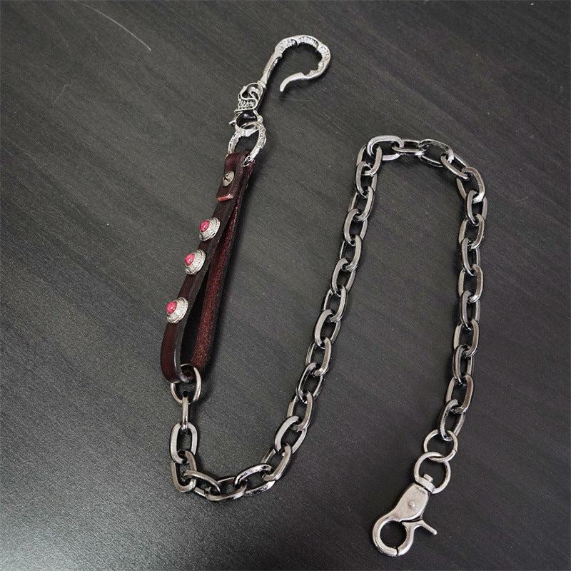 Metal Wallet Belt Chain Rock Punk Trousers Hipster Pant Keychain
