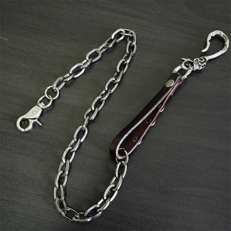 Metal Wallet Belt Chain Rock Punk Trousers Hipster Pant Keychain