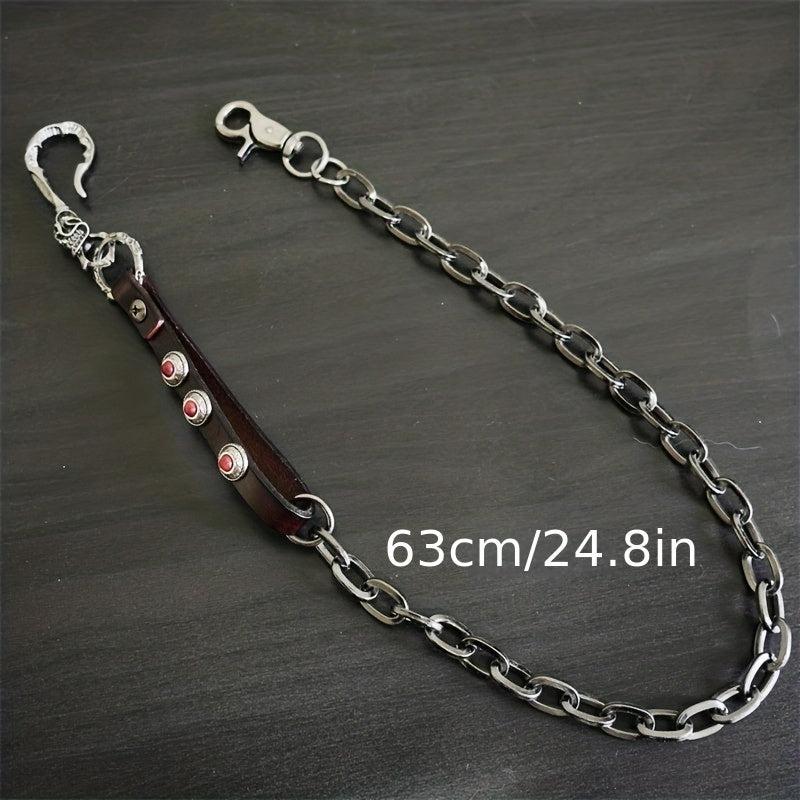 Metal Wallet Belt Chain Rock Punk Trousers Hipster Pant Keychain