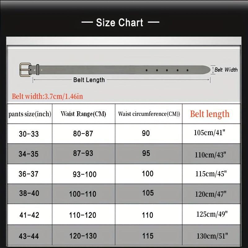 Alloy Pin Buckle Leather Belt for Men and Women