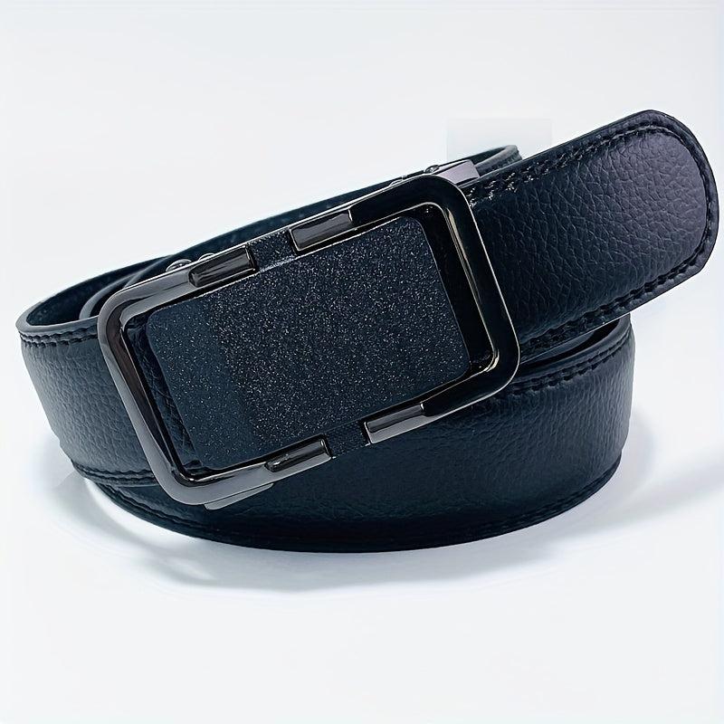 Men's Automatic Buckle PU Leather Belt Casual Business Belt
