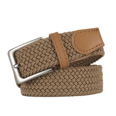 Men's Khaki Woven Waist Belt