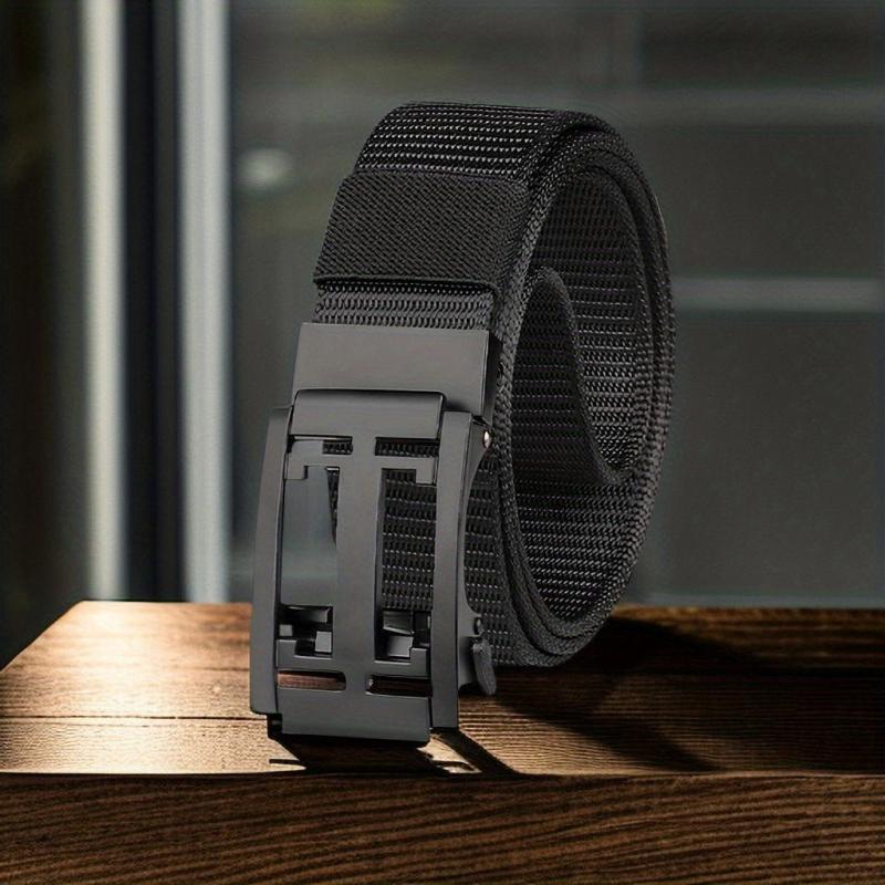 Men's Alloy Automatic Buckle Nylon Tactical Belt