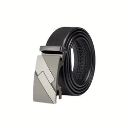 Men's Business Leather Belt Auto Buckle