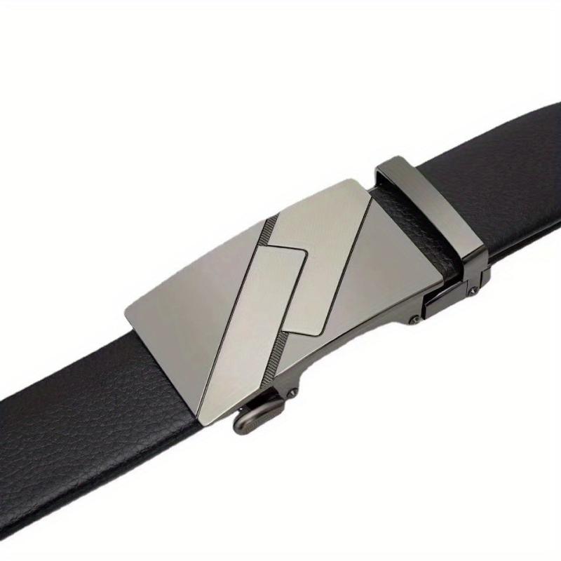 Men's Business Leather Belt Auto Buckle