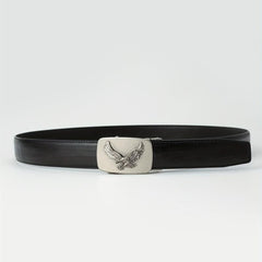 Men's Western Style PU Alloy Automatic Buckle Eagle Pattern Belt