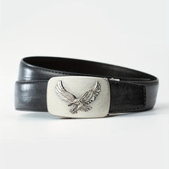 Men's Western Style PU Alloy Automatic Buckle Eagle Pattern Belt