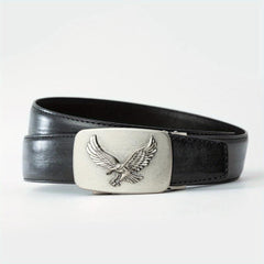 Men's Western Style PU Alloy Automatic Buckle Eagle Pattern Belt