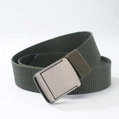 Men's Outdoor Canvas Belt with Automatic Buckle