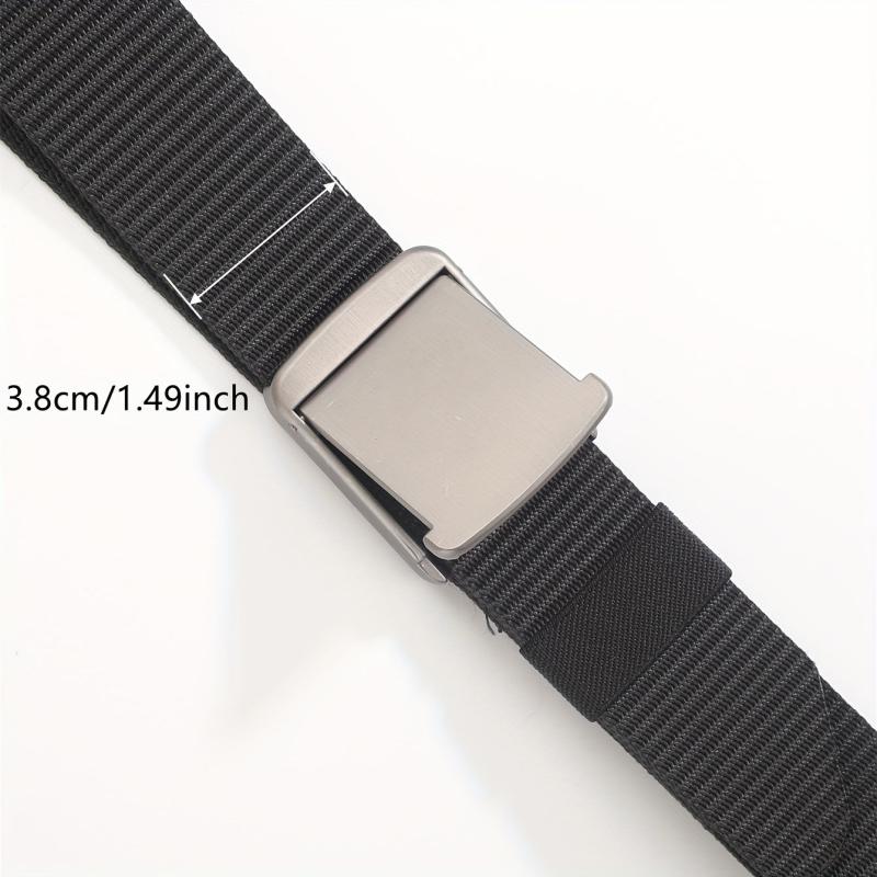 Men's Outdoor Canvas Belt with Automatic Buckle