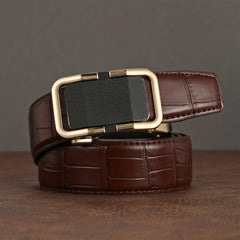 Casual Men's Frosted Auto Buckle Belt Ins