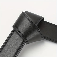 Men's Cowhide Automatic Buckle Business Leather Belt