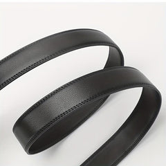 Men's Cowhide Automatic Buckle Business Leather Belt