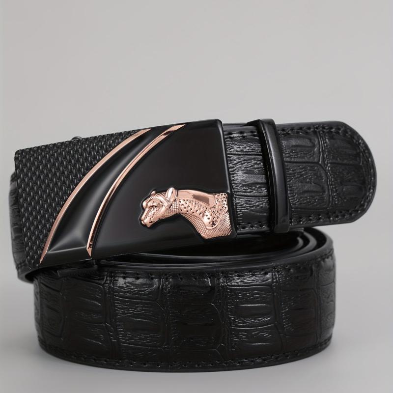Men's PU Leather Automatic Buckle Belt