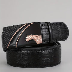 Men's PU Leather Automatic Buckle Belt