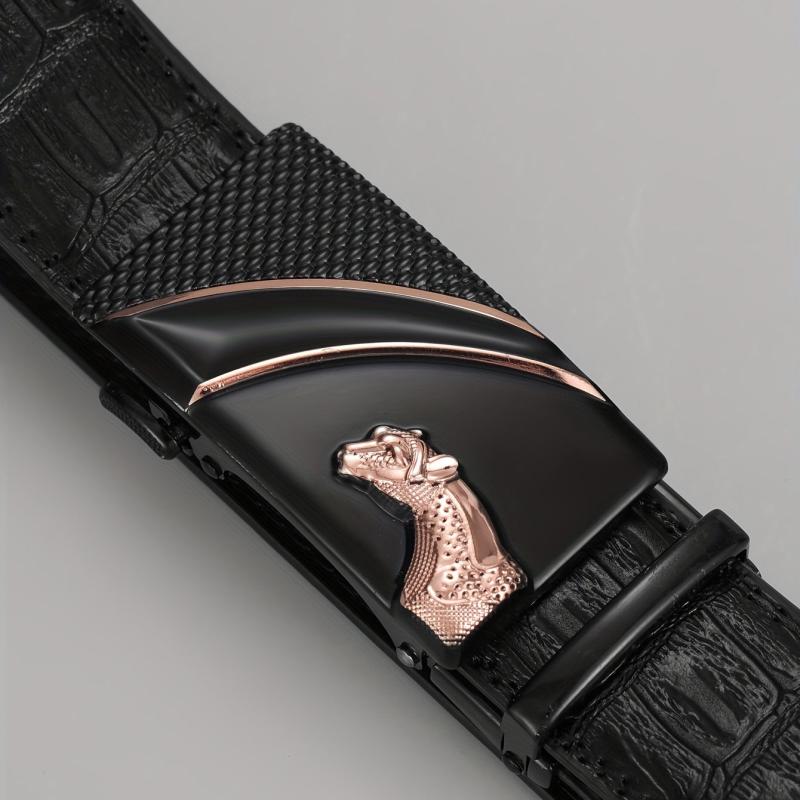 Men's PU Leather Automatic Buckle Belt