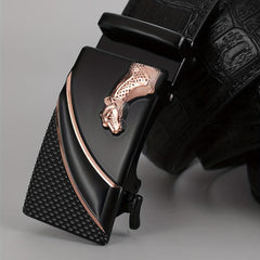 Men's PU Leather Automatic Buckle Belt