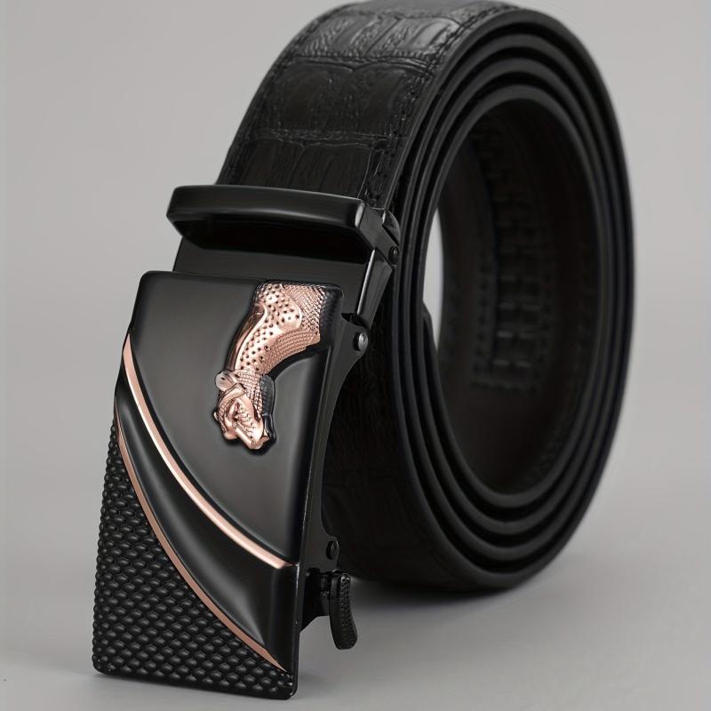 Men's PU Leather Automatic Buckle Belt