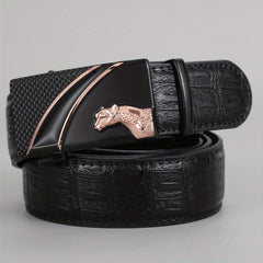 Men's PU Leather Automatic Buckle Belt