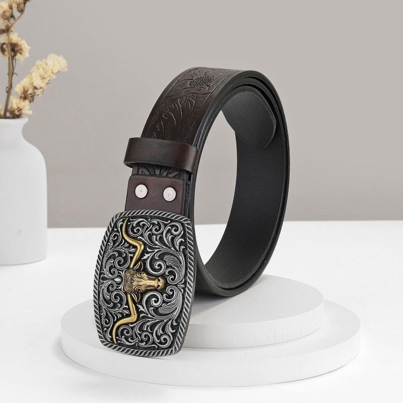 Western Cowboy Vintage Leather Belt