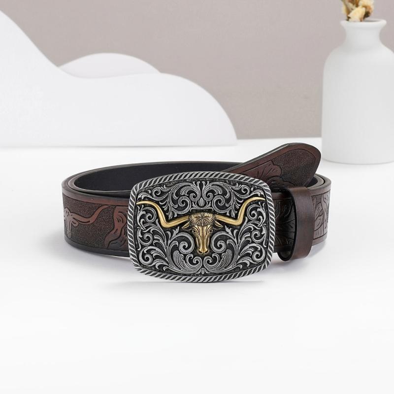 Western Cowboy Vintage Leather Belt
