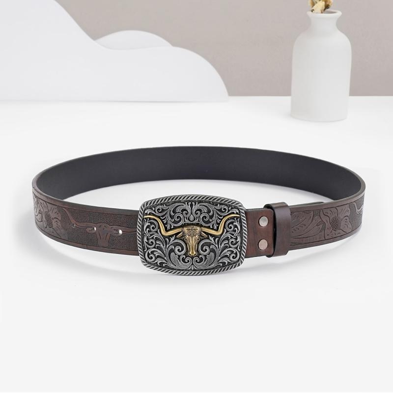 Western Cowboy Vintage Leather Belt