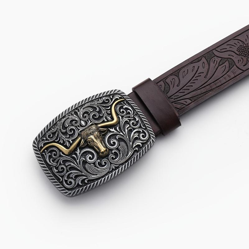 Western Cowboy Vintage Leather Belt