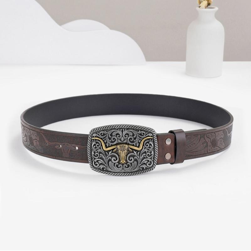 Western Cowboy Vintage Leather Belt