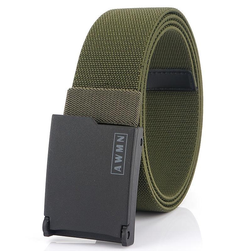 Casual Men's Elastic Belt All match Jeans Metal Inner Plain Belt