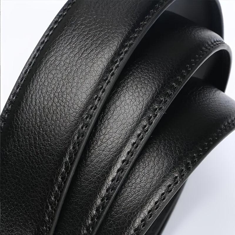 Men's Casual PU Leather Auto Buckle Belt