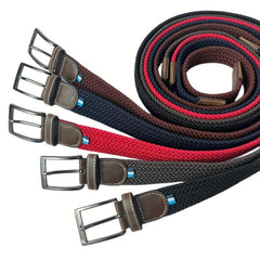 Colorful Golf Braid Stretchy Belt for Men