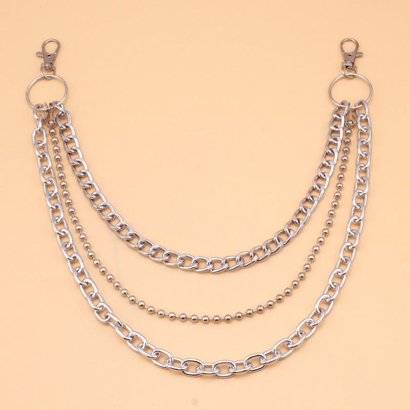 Punk Chain Clip On Accessory for Skirts Jeans Pants Goth