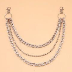 Punk Chain Clip On Accessory for Skirts Jeans Pants Goth