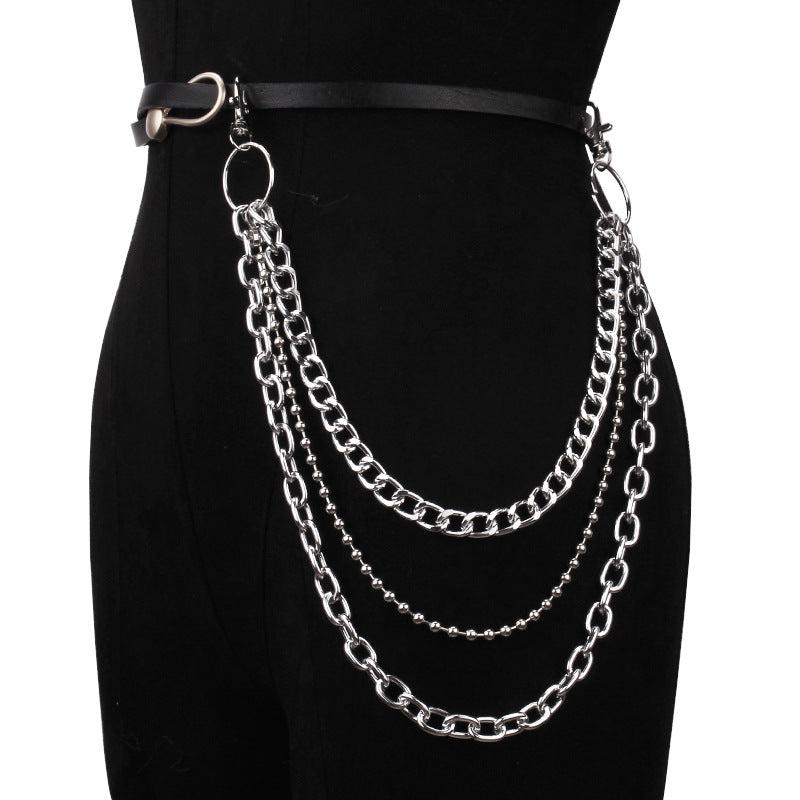 Punk Chain Clip On Accessory for Skirts Jeans Pants Goth