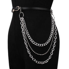 Punk Chain Clip On Accessory for Skirts Jeans Pants Goth