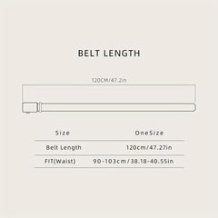 Men's Cowhide Business Casual Leather Belt