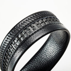 ADDIDAISHU Men's Business Automatic Buckle PU Leather Belt