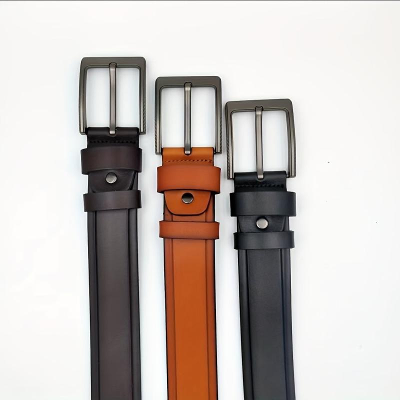 PU Leather Belt Western Cowboy Pants Belt Casual Clothing Accessories For Men