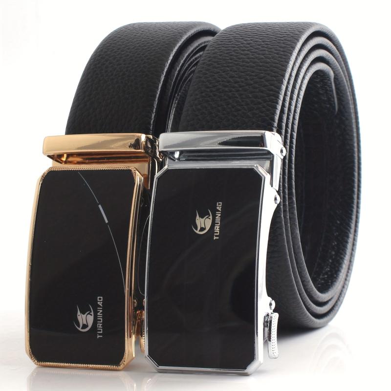 Men's Automatic Buckle Belt - Genuine Leather
