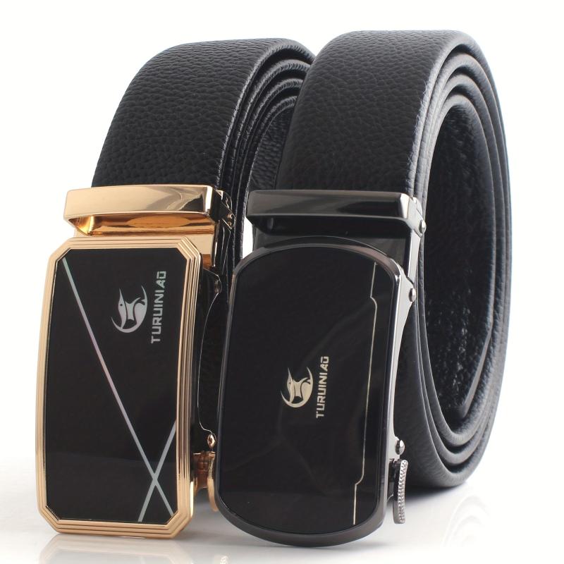 Men's Automatic Buckle Belt - Genuine Leather