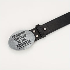 Outdoor Casual Buckle Belt Handsome Western Cowboy Buckle PU Belt